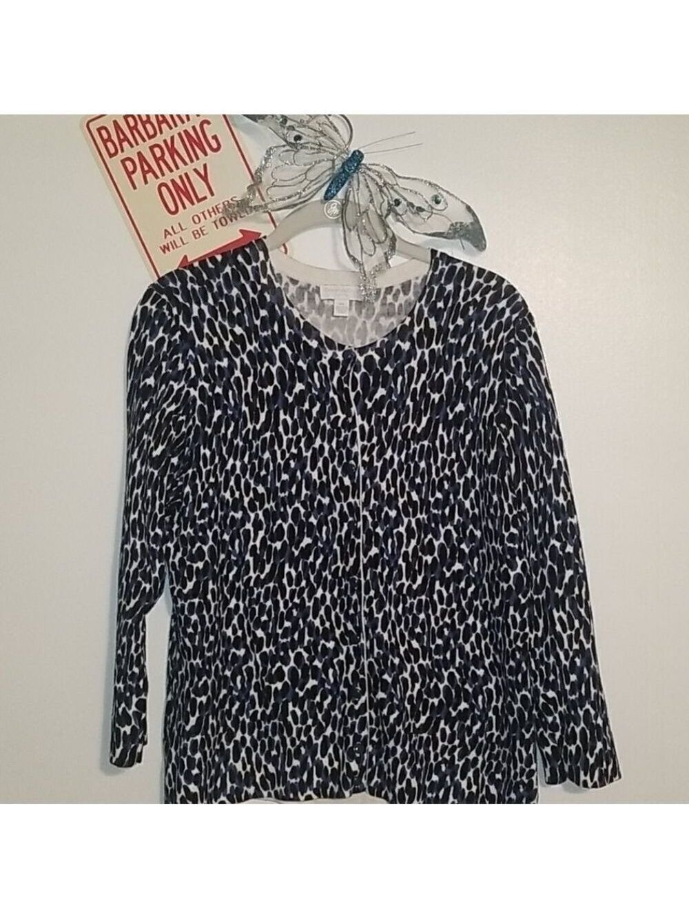 CHARTER  CLUB SWEATER Blue and White